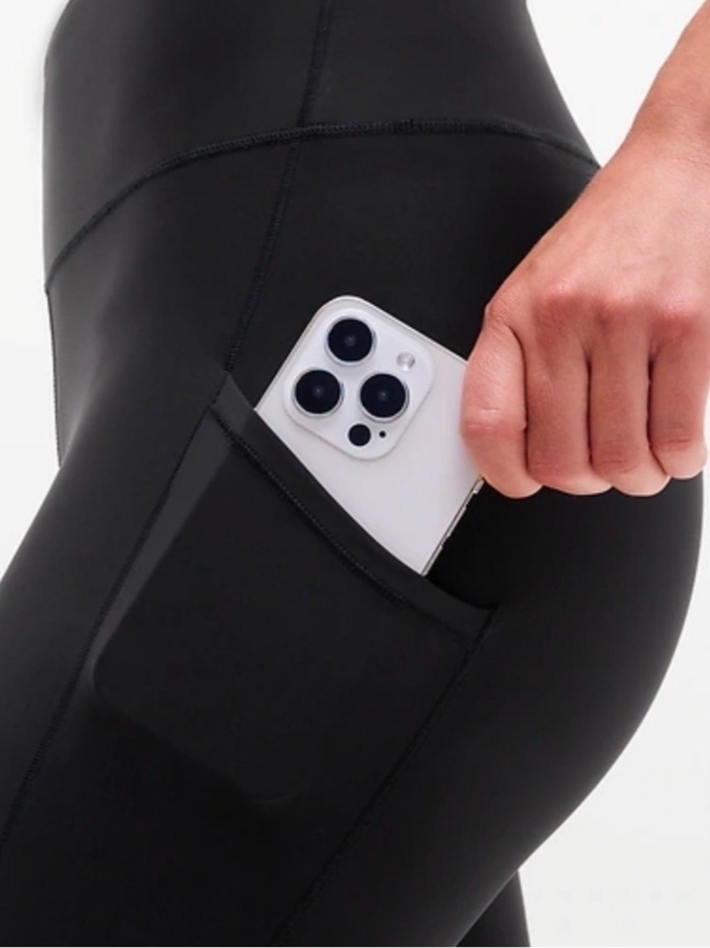 Athleta Salutation Stash Black Full Length Legging